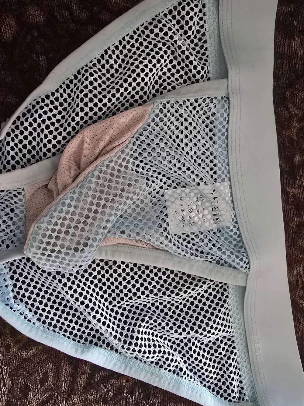 SHEIN Light Blue Mesh Briefs See Through Men's Size Small